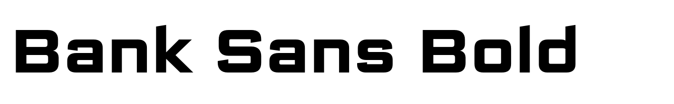 Bank Sans Bold